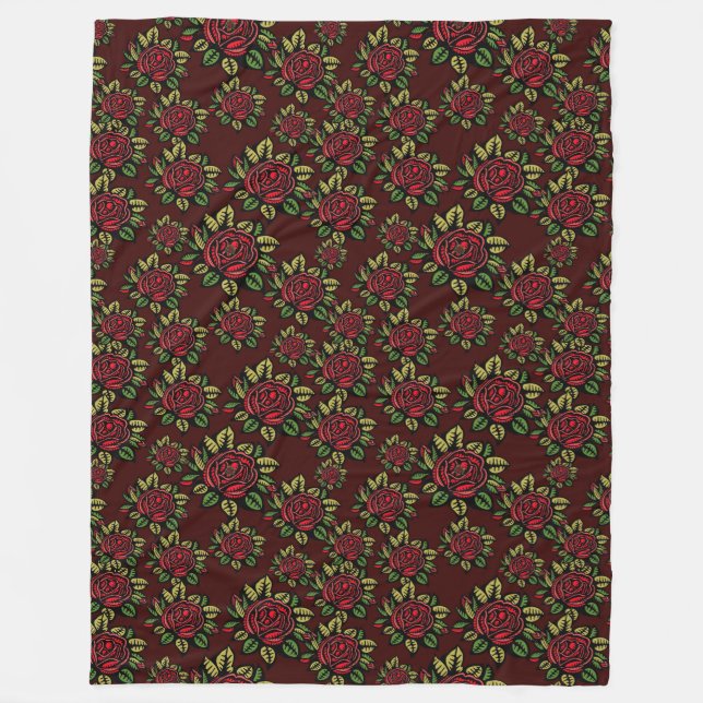 Velo cobertor de rosa vermelha (Frente)