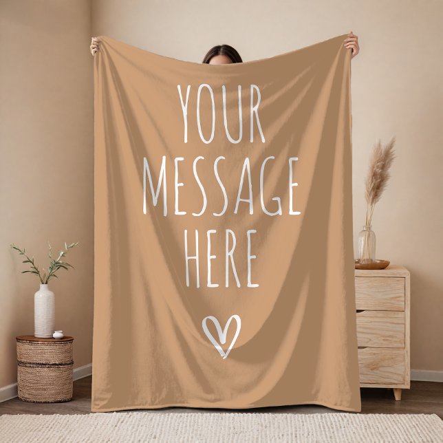 Velo Cobertor de Texto Personalizado Presente de Aniver (Custom Text Throw Blanket – Thank You Gift for Mom, Dad, Friends, Employees and Coworkers)