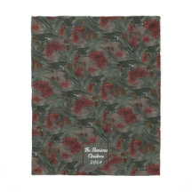 cobertor de velinha de Natal personalizado