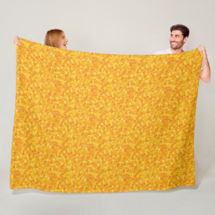Velo cobertor de velinha floral laranja