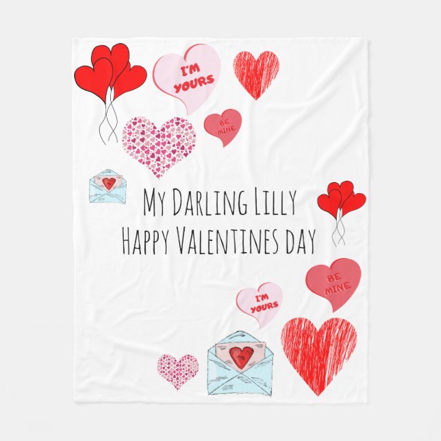 Velo cobertor do dia de os namorados (Frente)