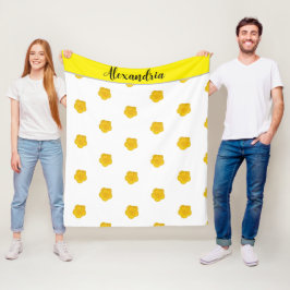 Velo Cobertor Fleece personalizável com Foto de Flor Si
