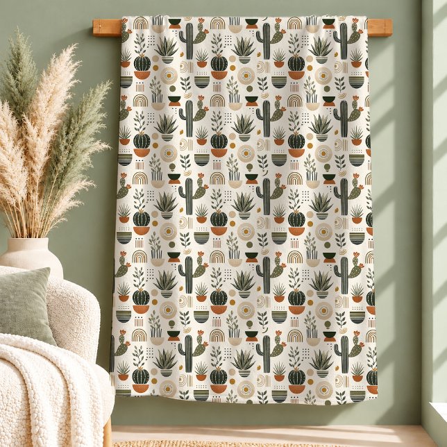 Velo Cobertor Flores Boho Caprichosas Poeira de Cobre V (Whimsical Boho Flowers Blanket Copper Dusty Green)