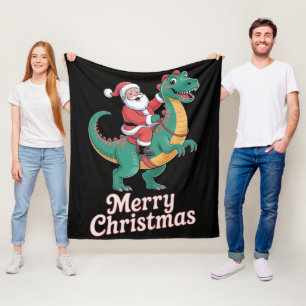 Velo Cobertor Infantil de Natal T-Rex Dinossauro Fofo