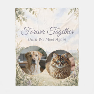 Velo Cobertor Memorial para Dois Animais de Estimação