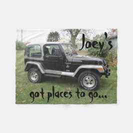 Velo Cobertor Personalizado de Jeep Preto e Cinza