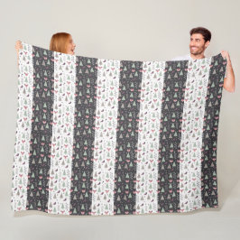 Velo Design de Padrão de Inverno Cobertor Felpudo 