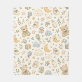 Velo Doce Cobertor de Fleece de Bebê Urso Teddy | Gêner