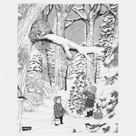 Velo Imagens Ocultas Filhos no Cobertor de Neve