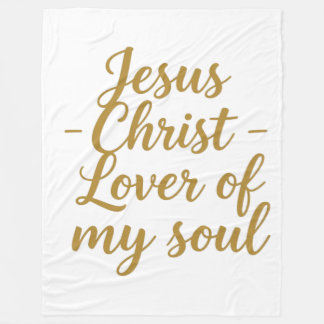 Velo Jesus Cristo Amante da Minha Alma Cobertor de Flee