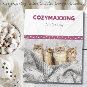 Velo Kit de Cozymaxxing Carícias de Gatinho Cobertor de