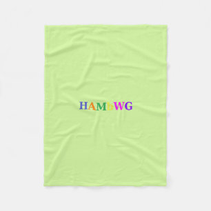 Velo Md1f79b HAMbWG - Cobertor de Fleece - Verde Lima