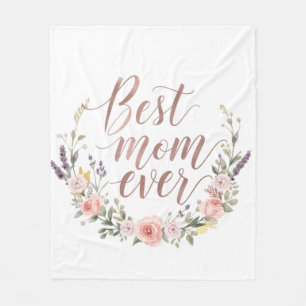 Velo Melhor Mãe de Todas – Cobertor de Fleece com Calig