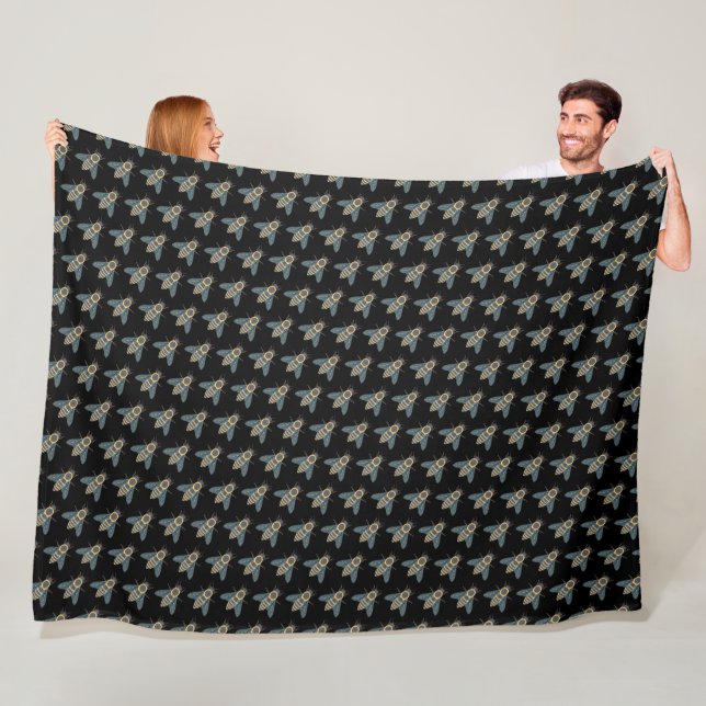 Velo Melhoreia (preta) - Cobertor de Fleece (In Situ)