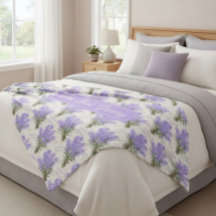 O Melhor Cobertor de Fleece Floral Lavanda para Vo
