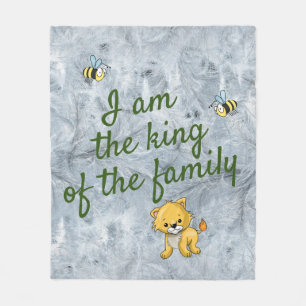 Velo Pequeno cobertor de bebês de leão