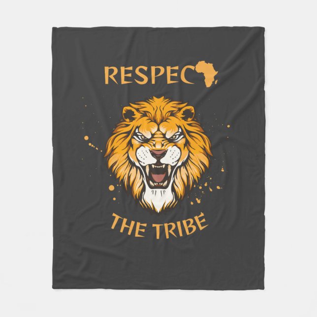 Velo Respeite A Tribo | Cobertor de Fleece (Frente)