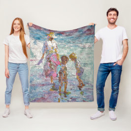 Velo Reunindo Luz © – Cobertor de Fleece de Arte Fina