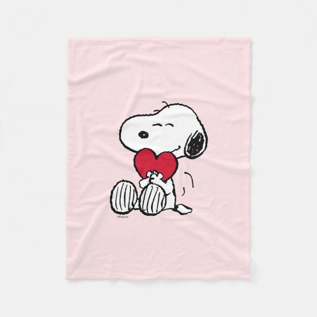 Velo Snoopy | Pequeno Cobertor de Fleece para Bebê Quer (Frente)