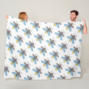 Velo Vaga-lume (branco) - Cobertor de Fleece