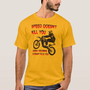 Velocidade Não Mata Camisa de Motocross de Moto de