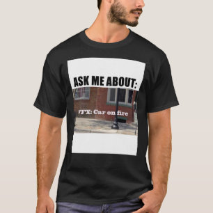 Velocipastor  Vfxcar On Fire  T-Shirt