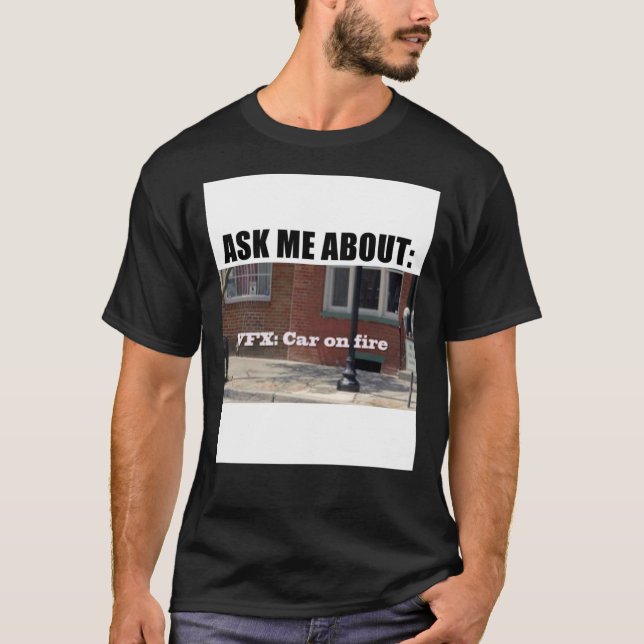 Velocipastor  Vfxcar On Fire  T-Shirt (Frente)