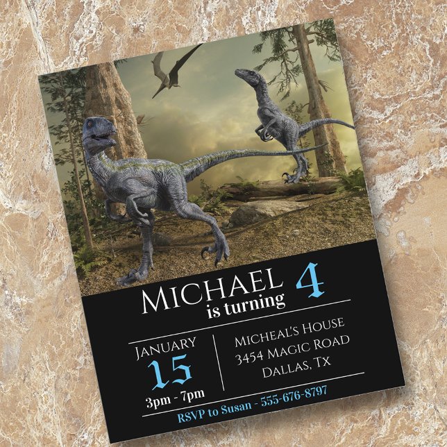 Velociraptor Raptor Birthday (Criador carregado)