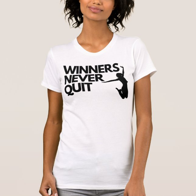 "Vencedores" Gato Gato, Camiseta Inspiracional (Frente)