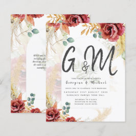 VENDA! Boho Burgundy Dourada Floral Country Fazend