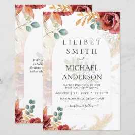 VENDA! Boho Burgundy Dourada Floral Country Fazend