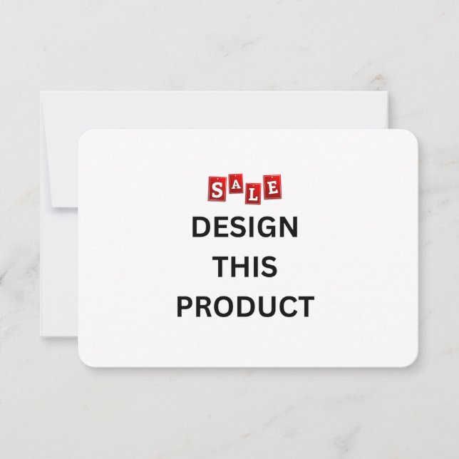 VENDA! Convite - 3.5" x 5" - Personalizado - Arred (Frente)