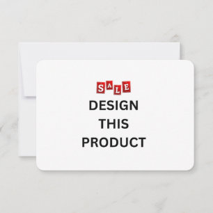 VENDA! Convite - 3,5" x 5" - Personalizado - Arred