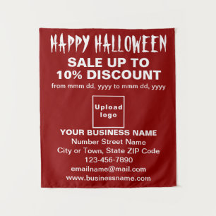 Venda de Halloween de Negócios no Red Tapeçaria