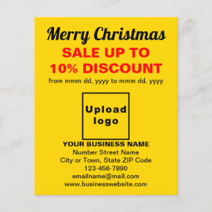 Venda de Natal Comercial no Folheto Amarelo