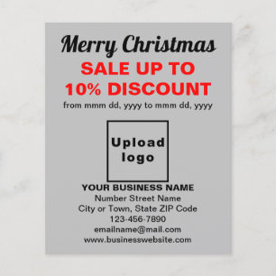 Venda de Natal de Negócios no Folheto de Cinzas