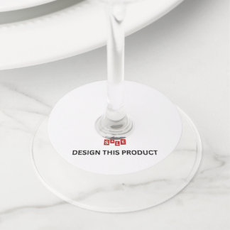 VENDA! Etiquetas de vidro de vinho (2,5") - Conjun