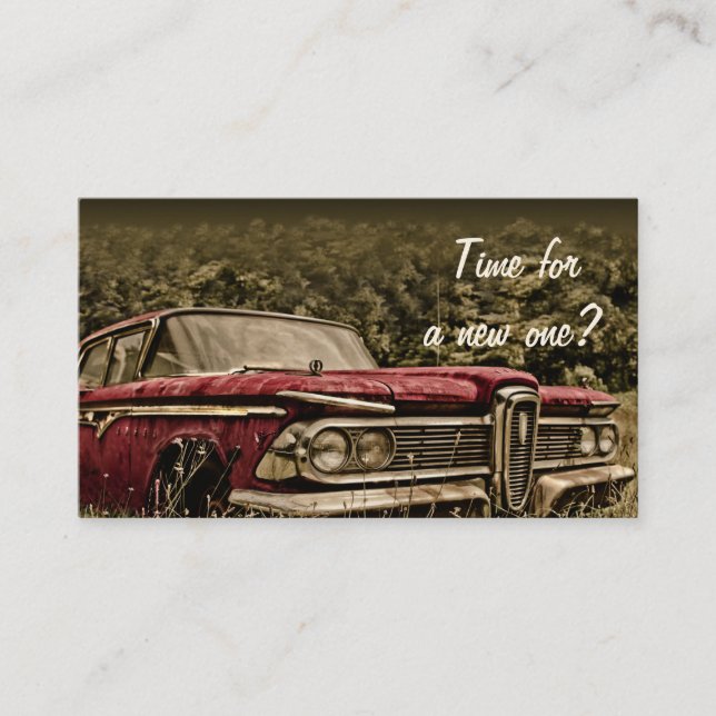 Vendas de carro - Conecte-se ao Cartão de visita d (Frente)