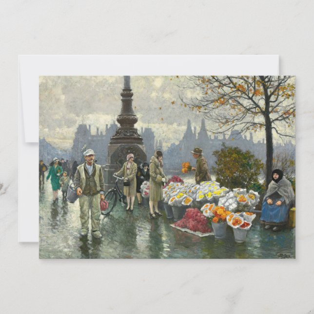 Vendedores de flores | Paul Fischer (Frente)