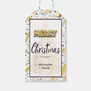 Vendendo as Etiquetas de Natal Feliz