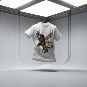 Veneno e voltagem - Design de Camisa T de Águia Gl