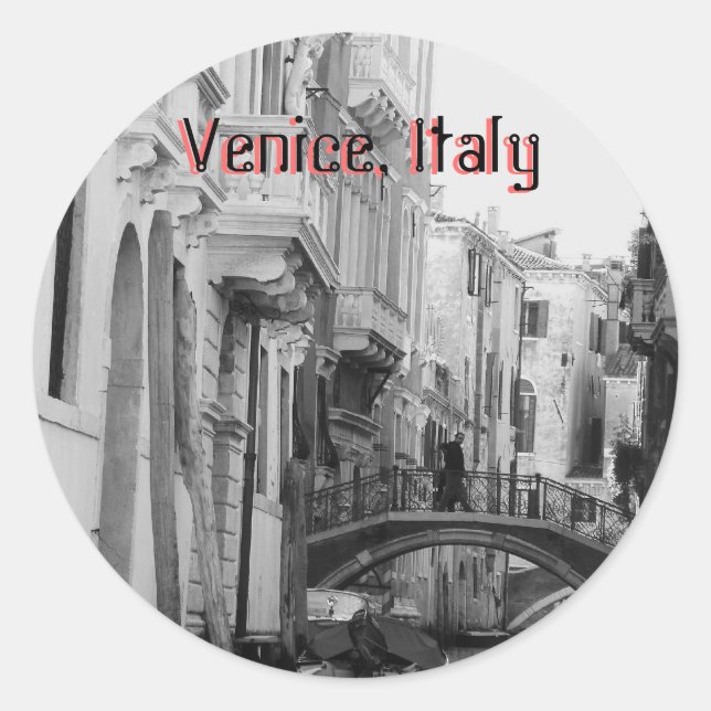 Veneza, adesivo italiano (Frente)