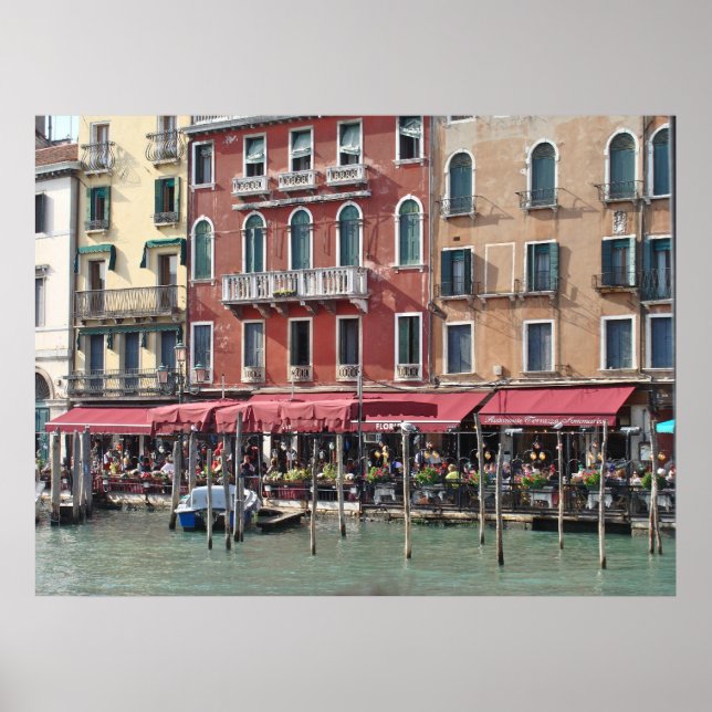 Veneza, Canal Café da Itália - Impressão fotográfi (Frente)