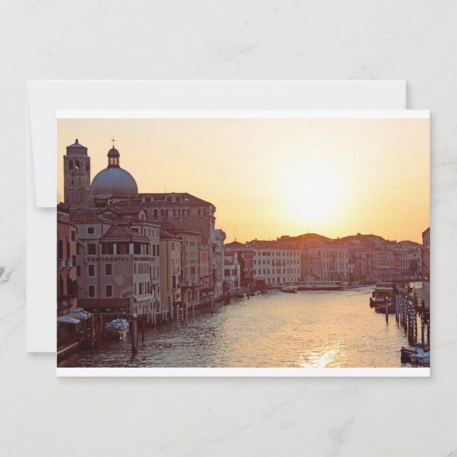 Veneza, Sunset no canal grande (Frente)