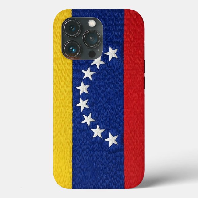 Venezuelan flag embroidery style design (Verso)