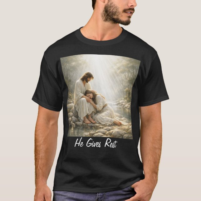 Venha a Mim e Descanse - Camiseta (Frente)