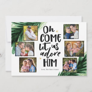 Venha Adorá-Lo 6 PH   Cartões de foto de Natal