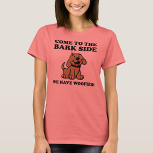 Venha Para o Lado da Latida Camiseta Divertida par