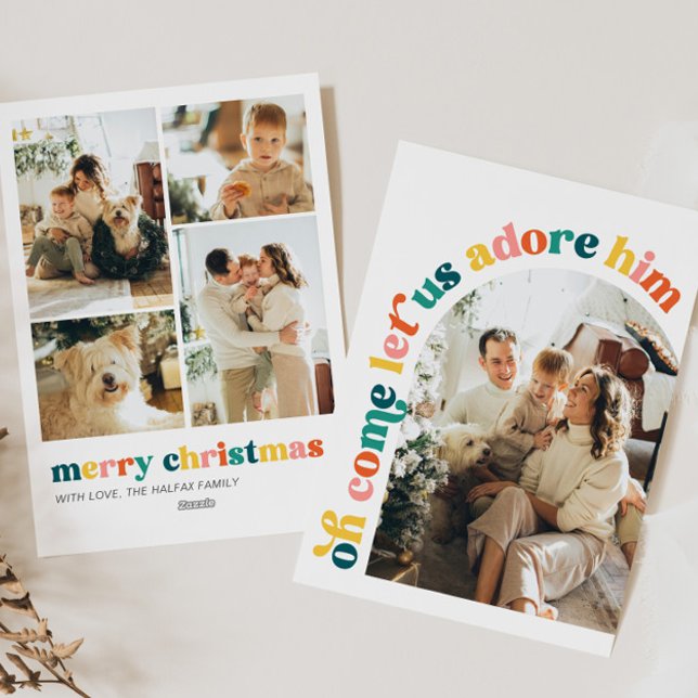 Venha, Vamos Adorá-Lo O Cartão De Natal (Criador carregado)