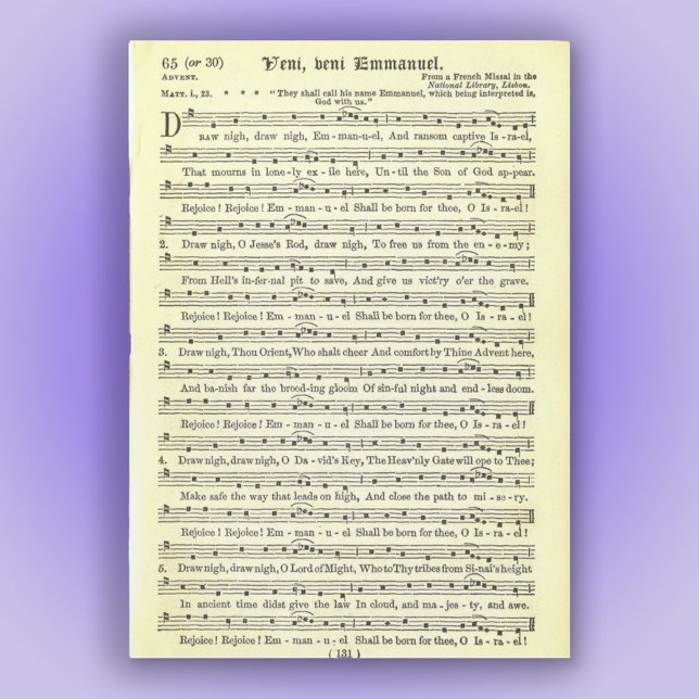 "Venha, Venha, Emmanuel, Cartão Magnético (Criador carregado)
